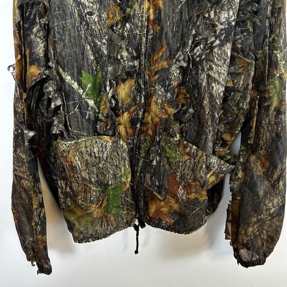Underbrush Mossy Oak Break Up Camo Ghillie Jacket Mens L/XL 3D Leafy Hunting - Picture 4 of 9